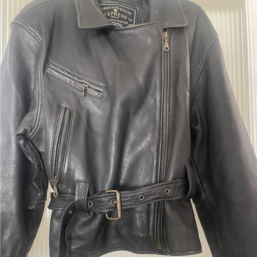 Vintage Express, leather Biker Jacket